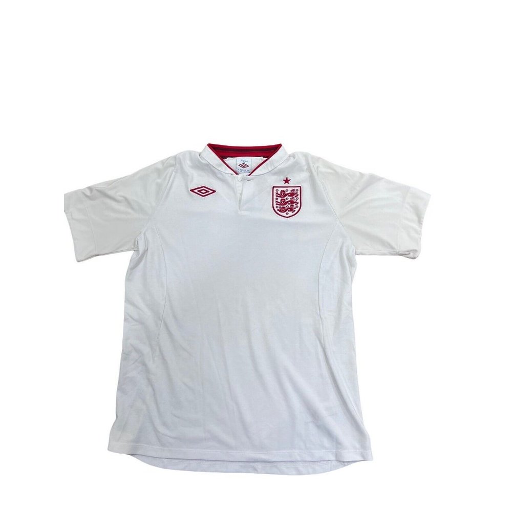 Tailored by Umbro White England Shirt Size 44